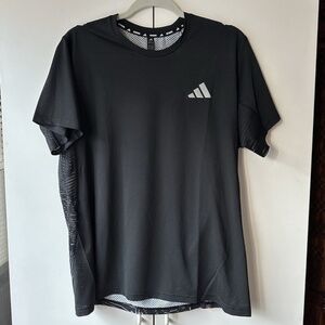 Adidas Break the Norm Running ClimaCool Short Sleeve T-Shirt Black Sz Medium NEW